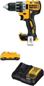 DEWALT DCD791B 20V MAX XR Li-Ion 0.5" Brushless Compact Drill/Driver with DCB230C 20V Battery Pack