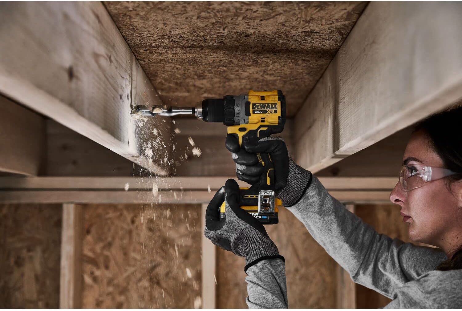 DEWALT 20V MAX* XR COMPACT DRILL/DRIVER WITH POWERSTACK BATTERIES (DCD800D1E1)