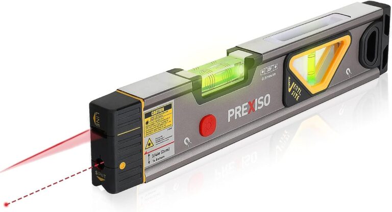 PREXISO 2-in-1 Laser Level with 100Ft Point & 30Ft Line, Magnetic Leveler for Construction, Home Renovation