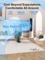 Evaporative air cooler dimensions - 41 inch tower height