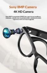 REXOH M02 Ultra AI Smart Glasses with 8MP Camera & Real-Time Translation - Image 6