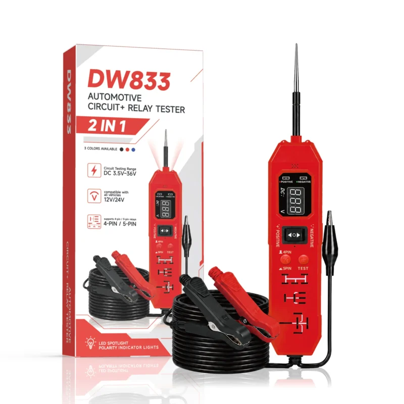 2-in-1 Automotive Circuit Tester and Car Relay Tester, 6V-24V