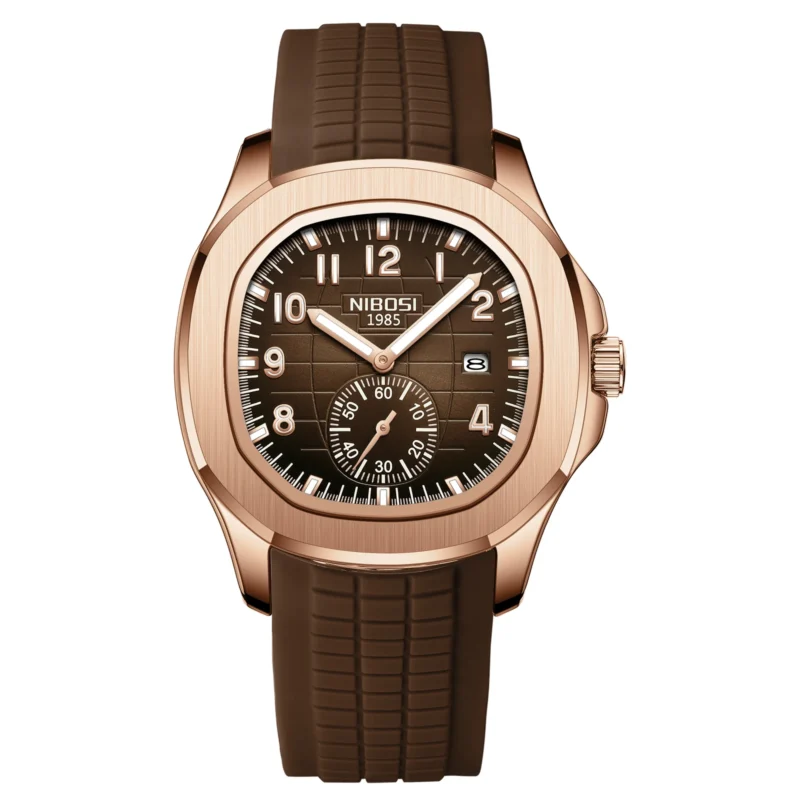 Men's Quartz Watch with Luminous Hands and 3Bar Water Resistance